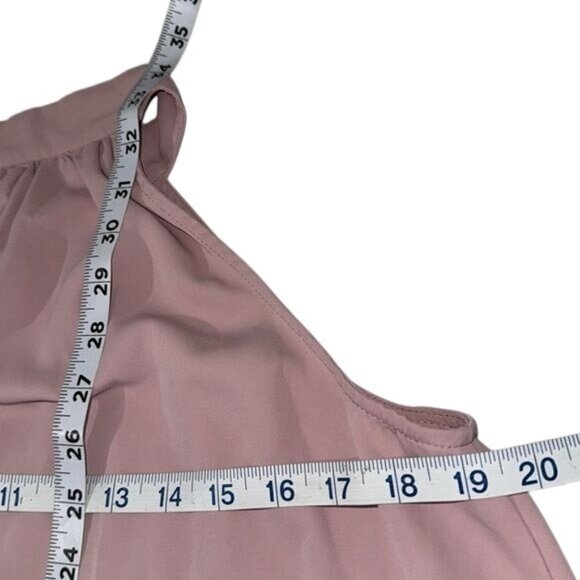 Kirundo Womens Halter Neck Ruffle Hem Dress S Pink Sleeveless - Picture 9 of 9